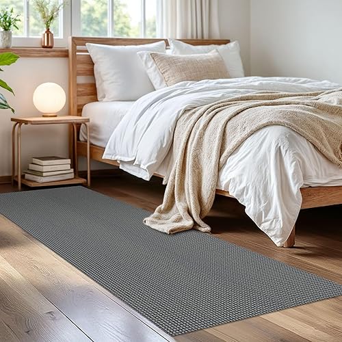 Miniatura 120 de IOHOUZE Alfombra lavable de 4 x 6 pies con parte trasera de goma antideslizante tejida para interiores y exteriores, alfombra para entrada