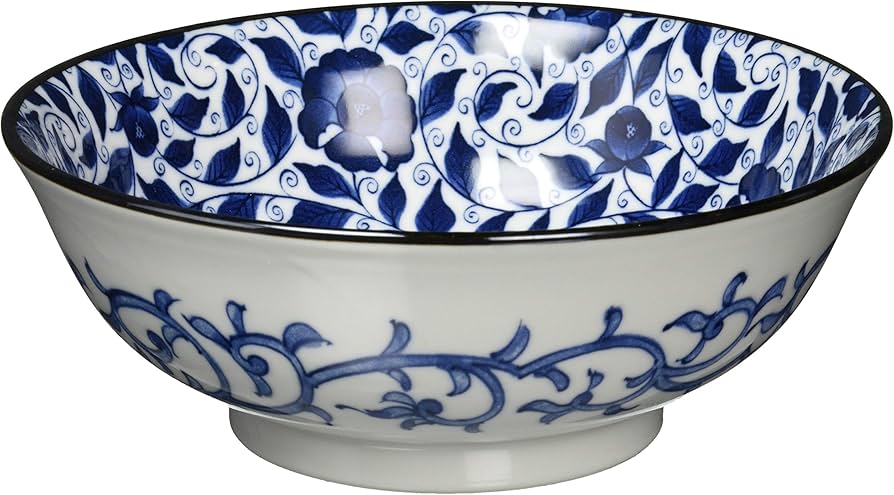 古伊万里 牡丹文 中鉢 伊万里染付牡丹文八角鉢 / Imari Octagonal Blue