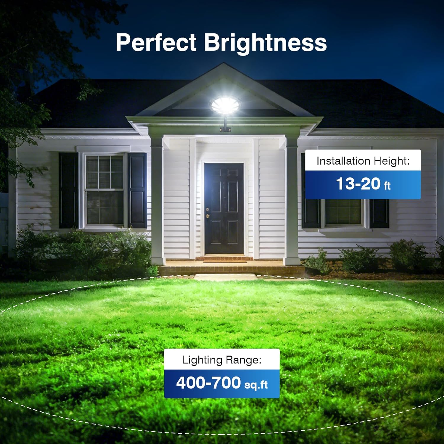 Solar Lights Outdoor, 590LED 6500K Flood Light Dusk to Dawn, Solar Outdoor Lights with Motion Sensor, IP66 Waterproof Solar Street Lights Outdoor for Yard, Pools(4 Pack)