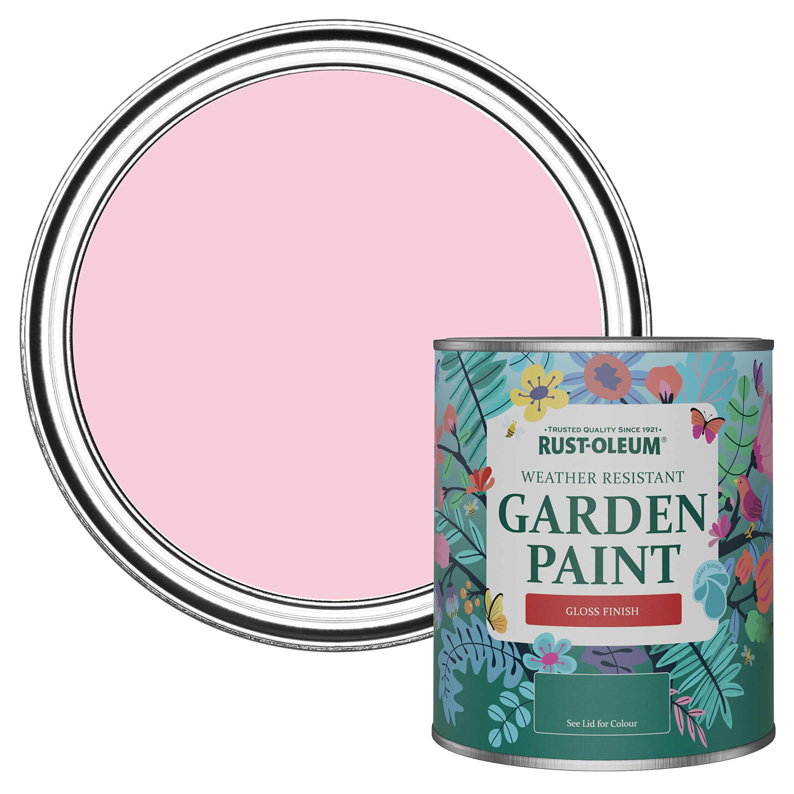 Rust-Oleum Mould-Resistant Garden Paint In Gloss Finish - My Husband Said No 750Ml Pink