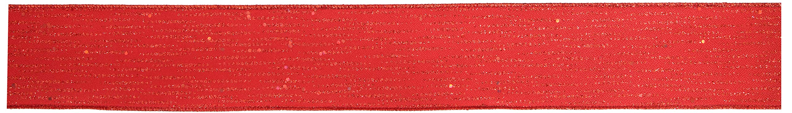 Oaktree Red Uk Eleganza Satin Wi Edge Festive Shimmer 63Mm X 9.1M Design No.377 No.16, 653696
