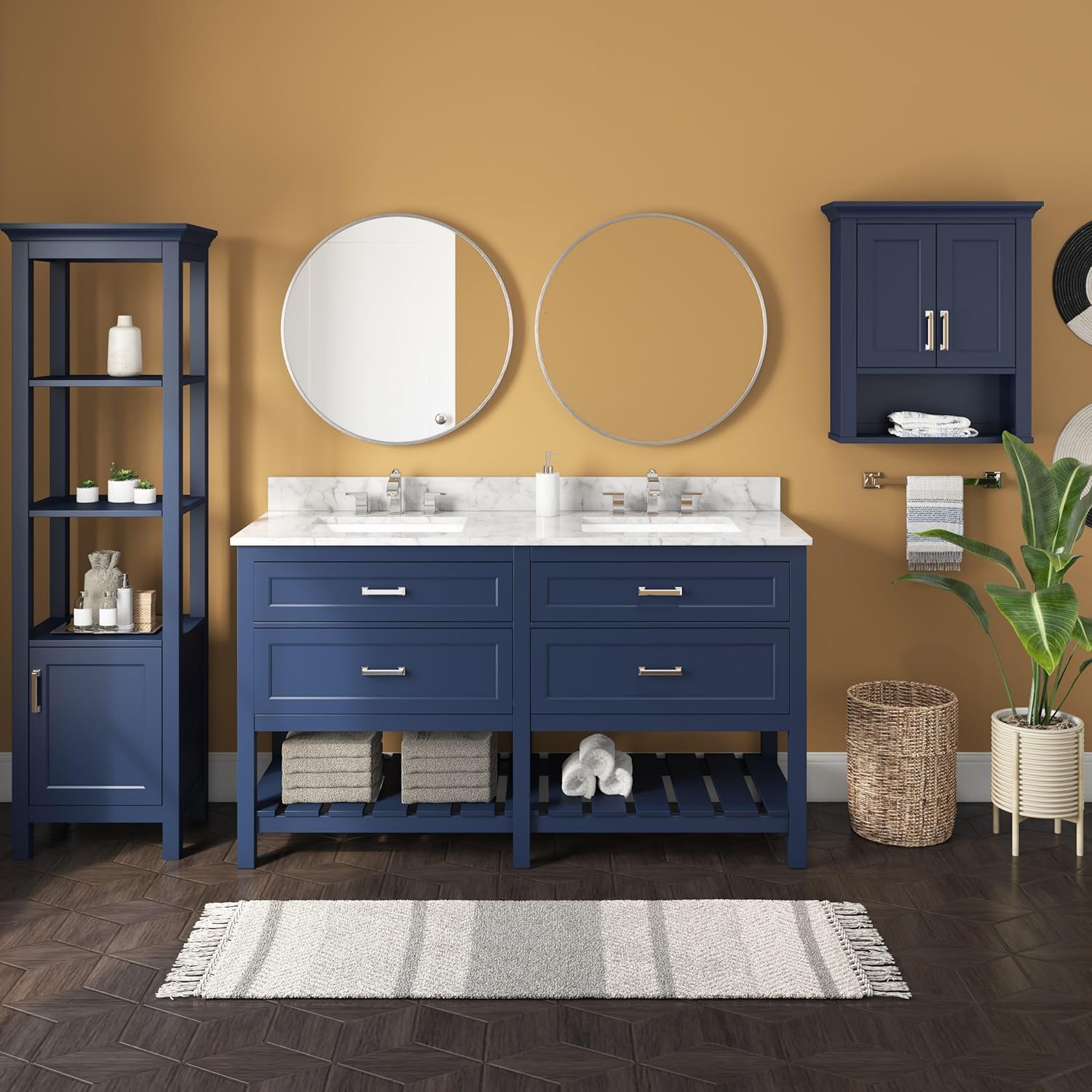 28" Aluminum Wall Mirror