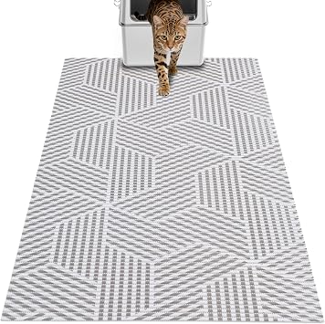 Cat Litter Mat, 40"x25" Jumbo Foam Litter Box Mat
