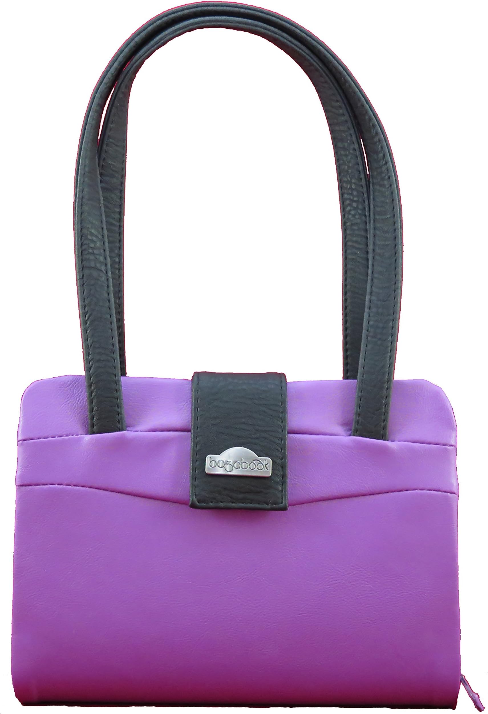 Bagabook Purple Black Design Classic Handbag Style Notepad Journal Book & Bible Cover Carrier