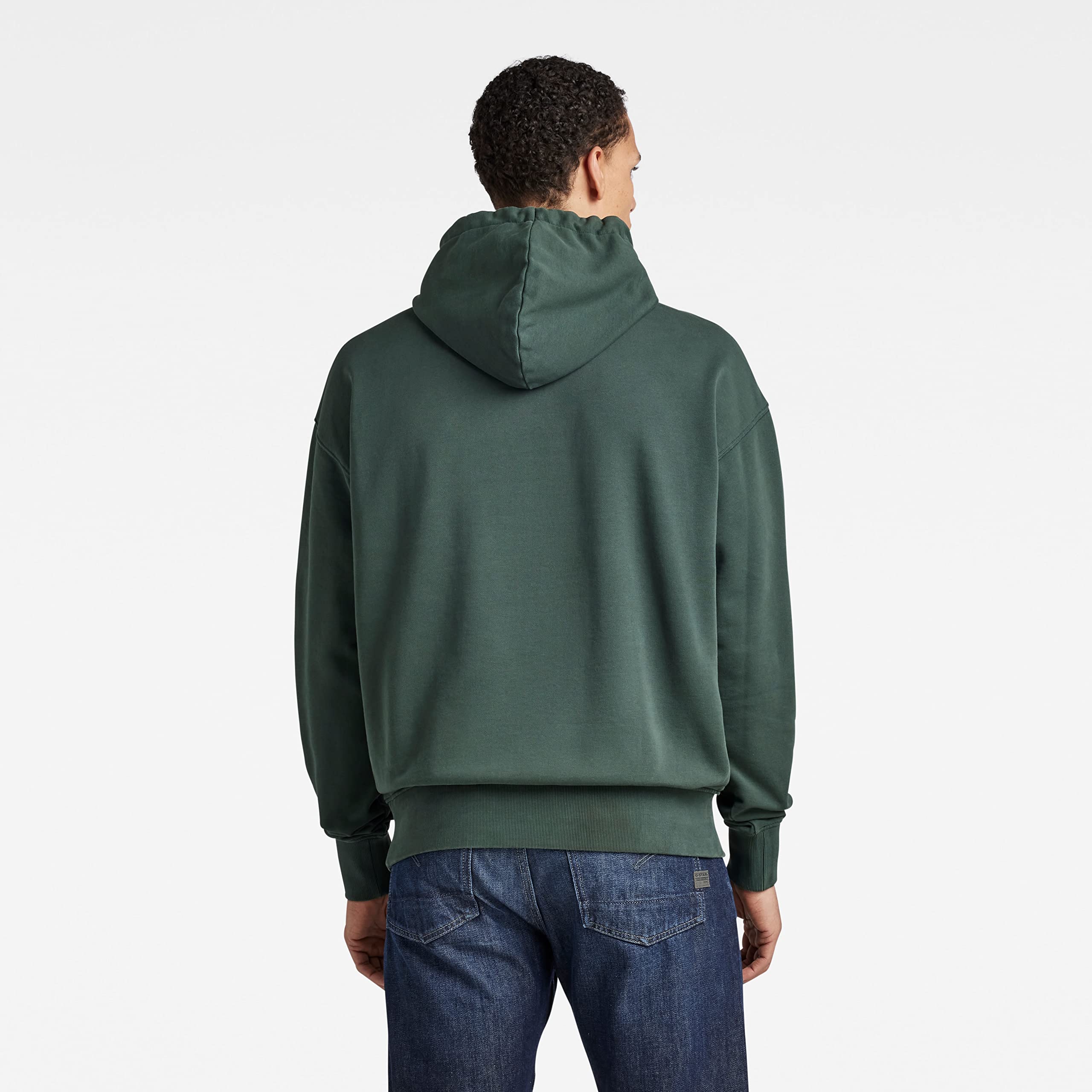 G-Star Sudadera con Capucha Garment Dyed Oversized Suéter Hombre (Pack de 1)