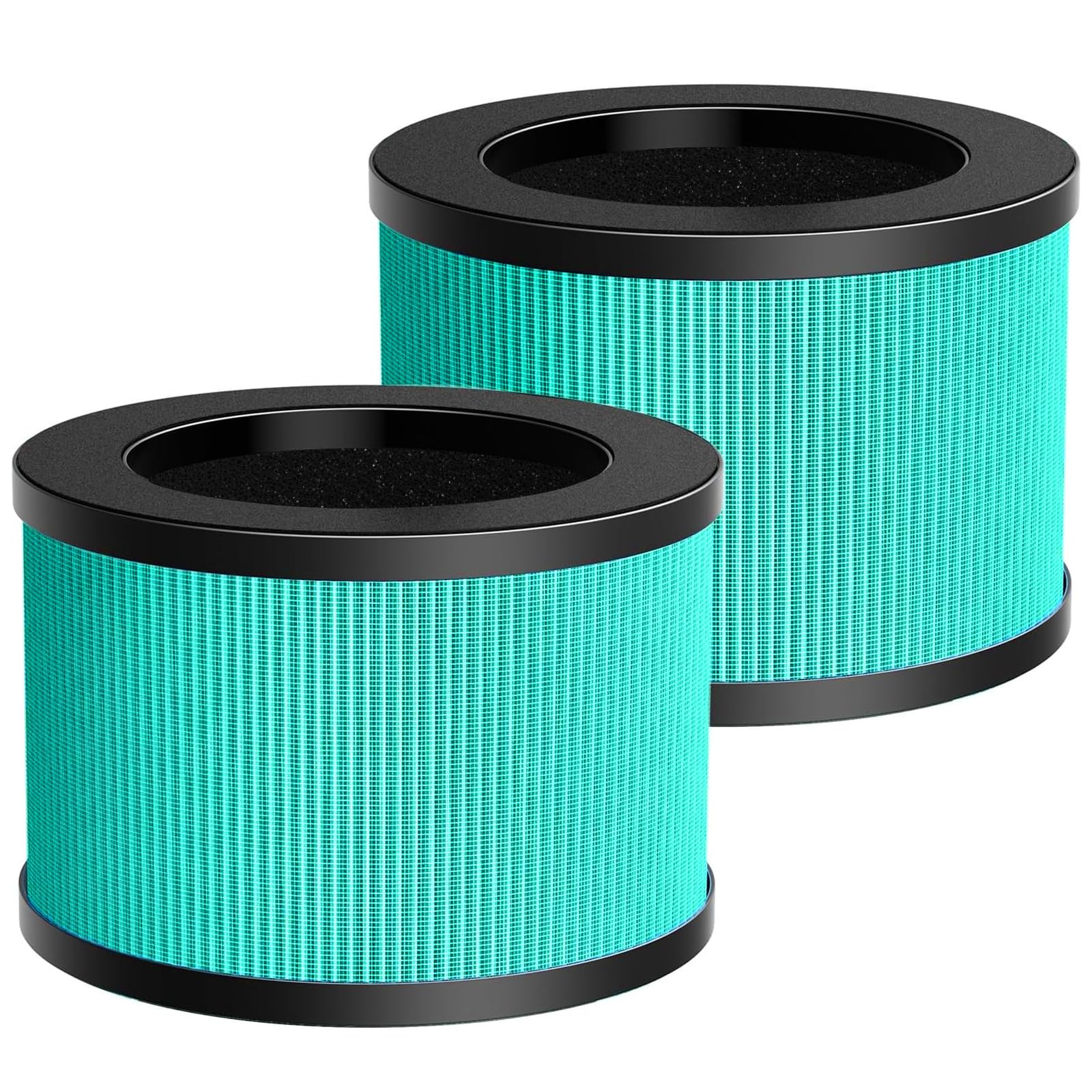 MK-06 TZ-K1 DH-JH01 Upgraded HEPA Replacement Filter Compatible with Tolife TZ-K1, for FreAire KN6391, for Kloudi DH-JH01 and for POMORON MJ012H Air Purifier (2 Pack Green-Pet Dander Version)