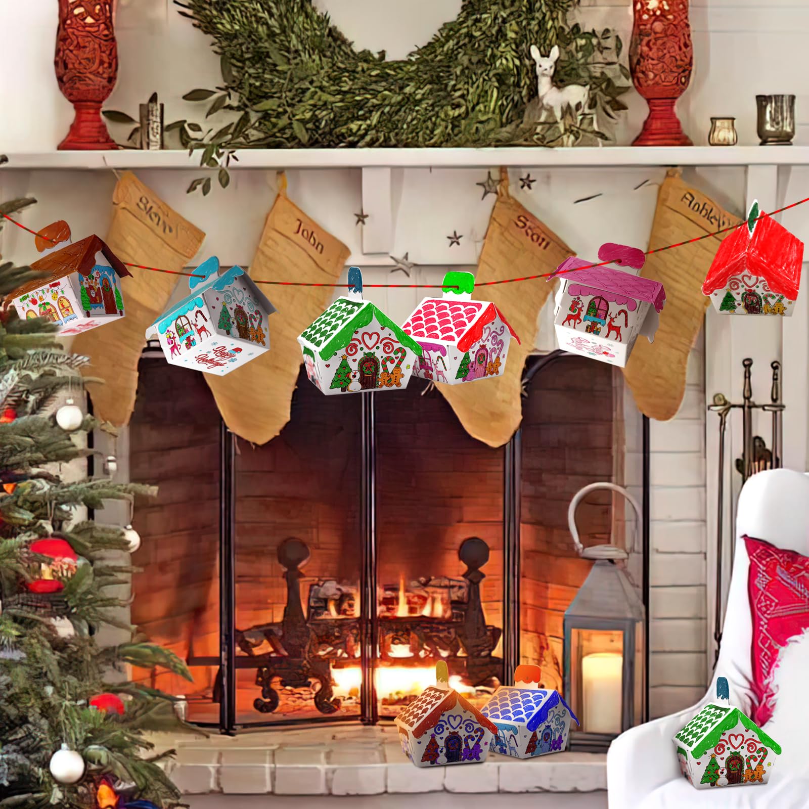 Amazon.co.jp: ジンジャーブレッドハウス クリスマスオーナメント