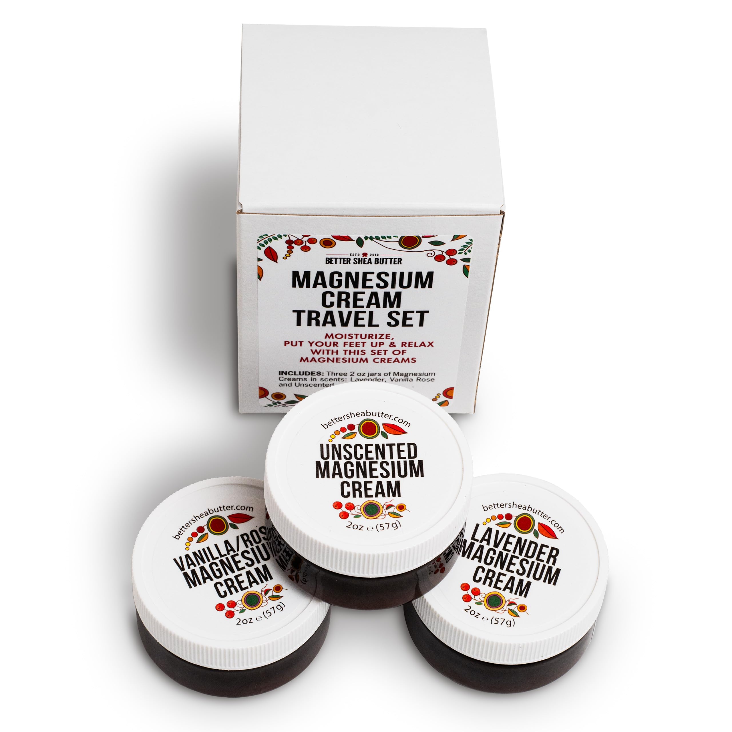 Amazon.com : Better Shea Butter Magnesium Cream Variety Pack | for