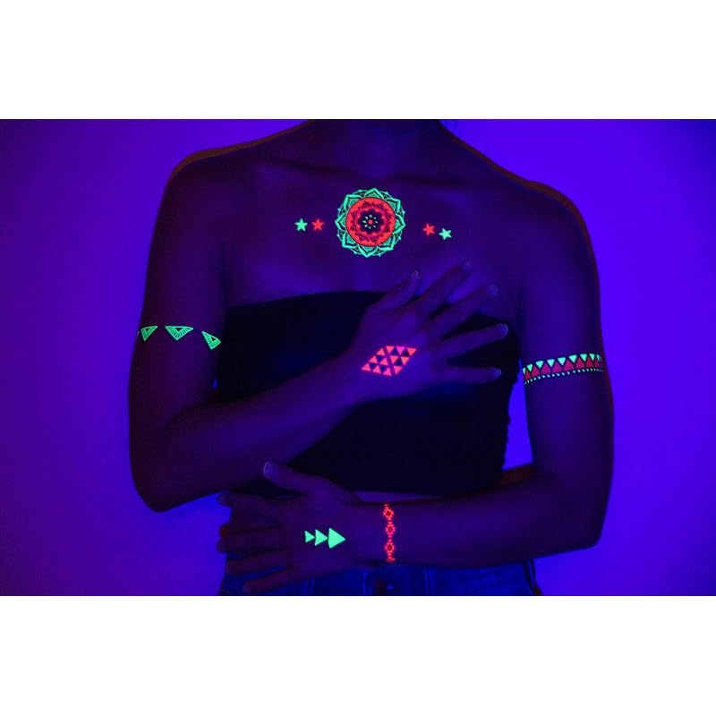 TribeTats NYC Glow Collection UV Blacklight"Glow In