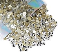 Vista 139 de Genie Crystal ss34 Red Glass Rhinestones 288 Pcs, 7.0 mm Big Light Siam Flatback Rhinestone, Diamond Cut Gems for Crafts, Face Mask, Makeup