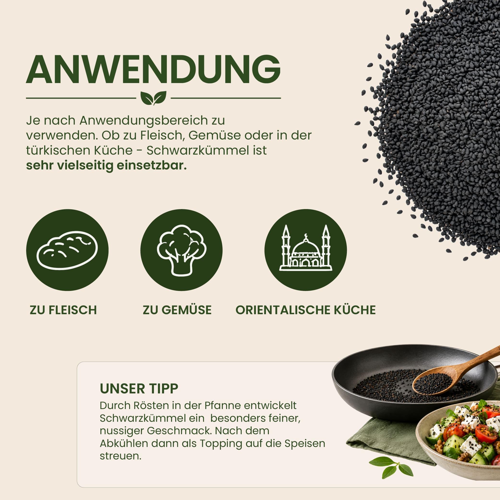 Schwarzkümmel Samen 10 kg GRÖSSENAUSWAHL | rein Schwarz Kümmel Samen Saat schwarz | nigella sativa | Schwarzkümmelsamen