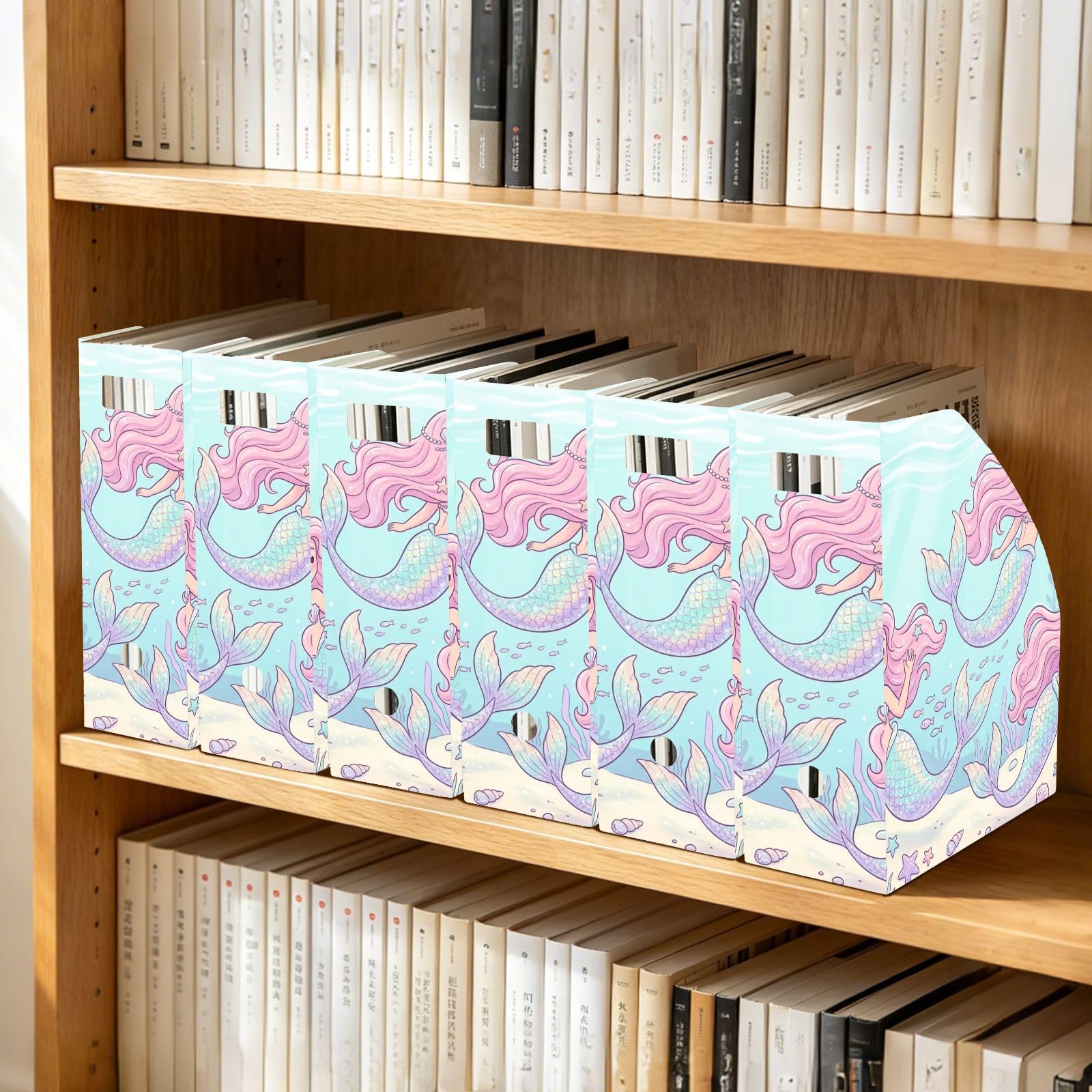 Organiseur de dossiers avec ouverture sur le dessus Rose