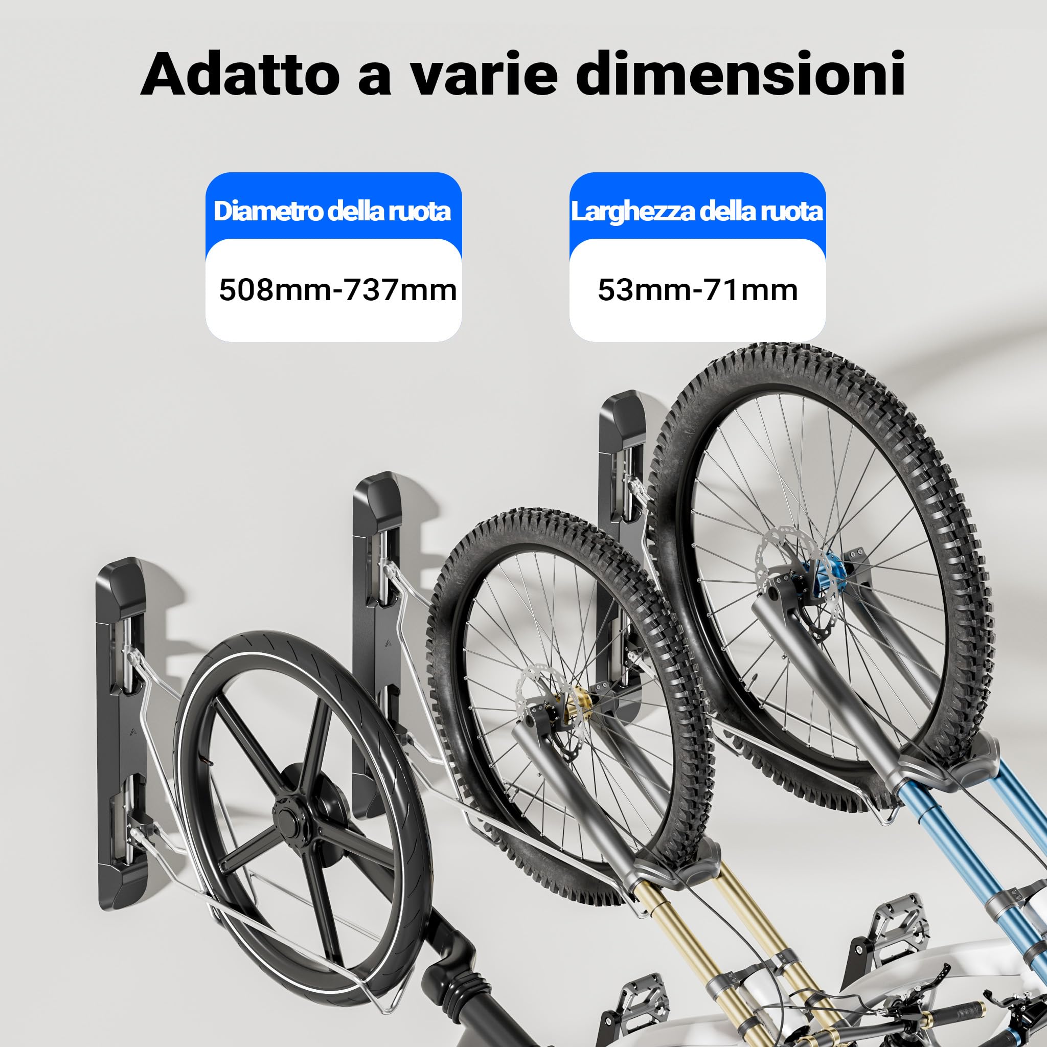 Wiltec Portabici da Muro