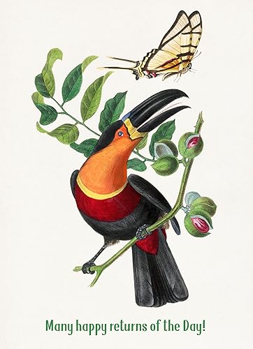 Miniatura 3 de PIXILUV Tarjeta de felicitación de feliz cumpleaños  Rosas rosas suaves y hojas verdes  Tarjeta de felicitación grande vintage de deseos de