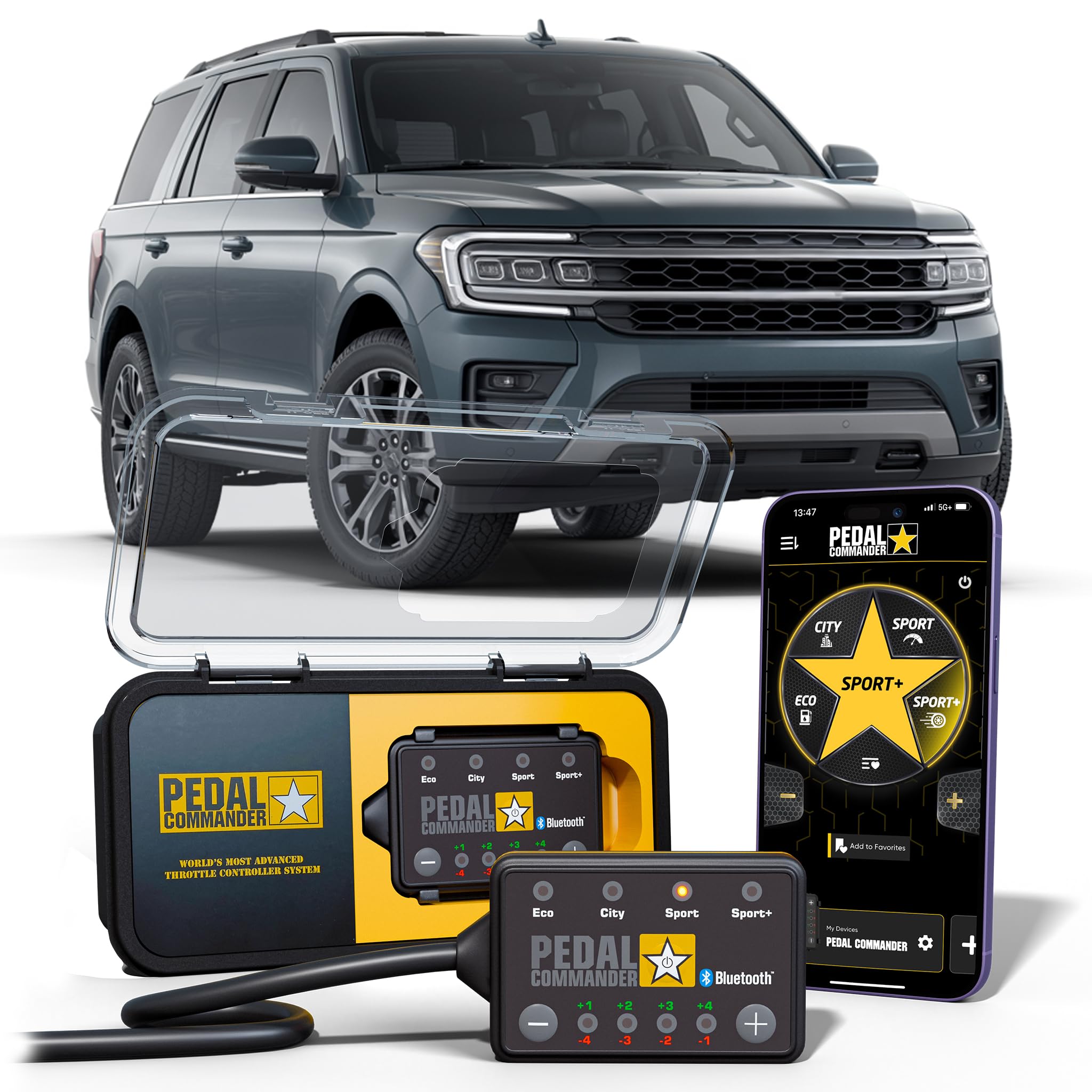 PEDAL COMMANDER for Ford Expedition 2011-2025 Throttle Response Controller Fits: 3rd/4th/5th Gen, XLT, Limited, Platinum, King Ranch, FX4, EL, 3.5L 5.4L, Ford Expedition Parts