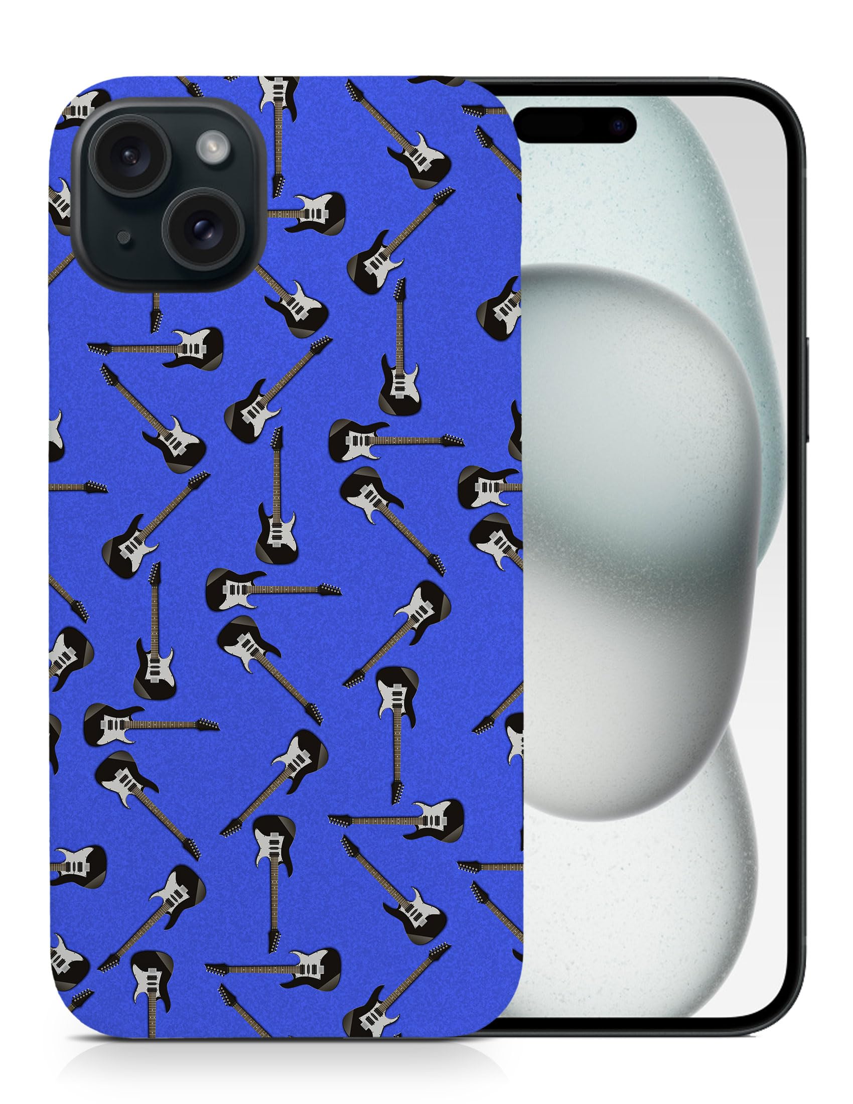 Music Electric Guitar Pattern Phone CASE Cover for Apple iPhone 15 Plus Multicolor