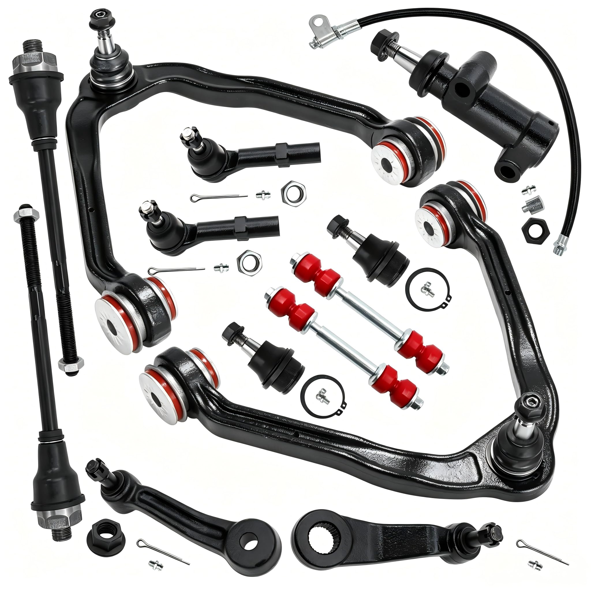 Amazon.com: 13pc 4WD Front End Suspension Upper Control Arm Kit