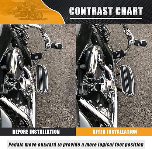 Miniatura 3 de HIBRONGO Kit de extensión de espaciador de 1 pulgada para motocicletas Touring compatible con Electra Glides Road Glides Road Glides Road Glides