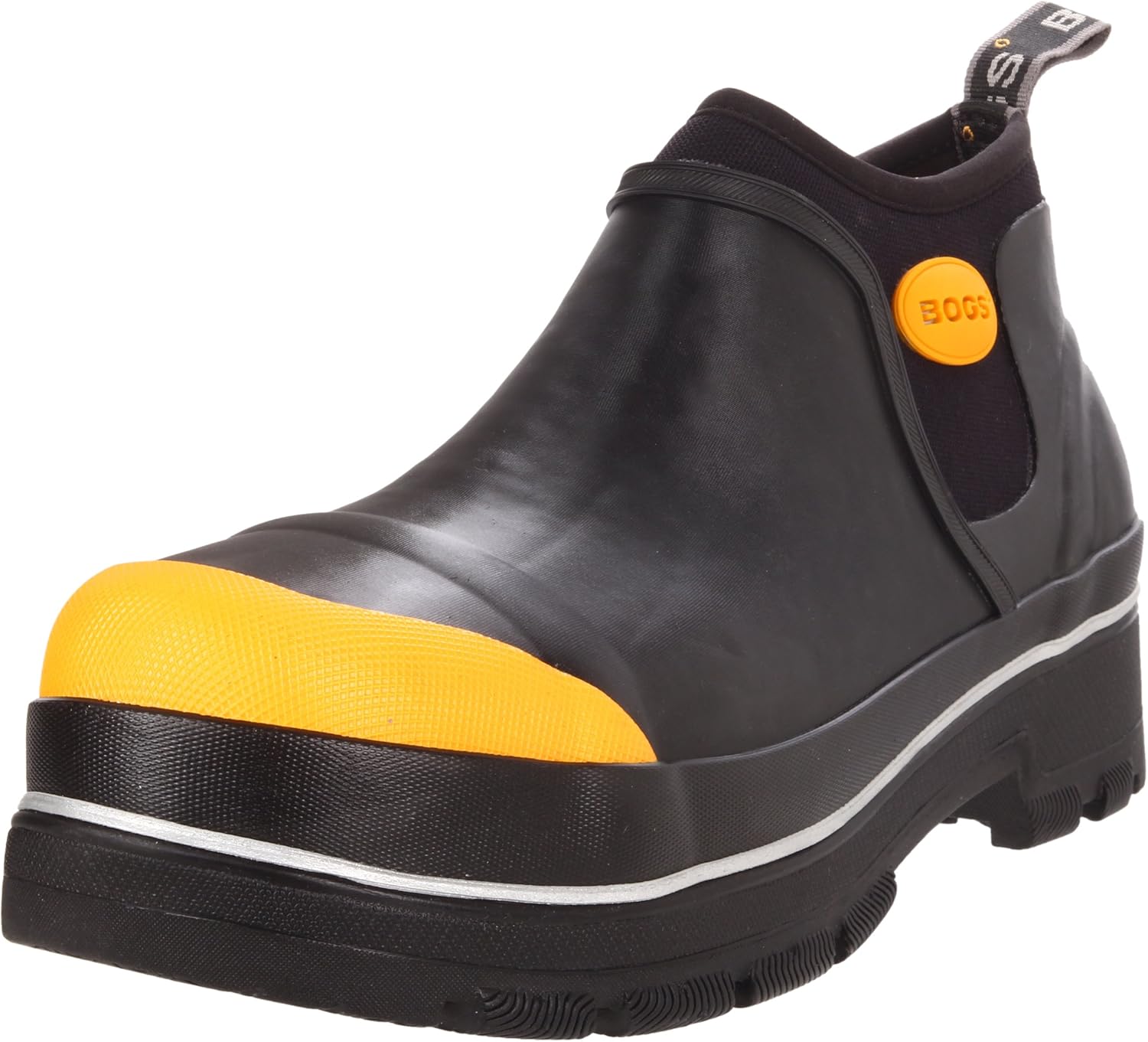 Bogs Men's Industrial Slip On Waterproof Work Shoe, Black,