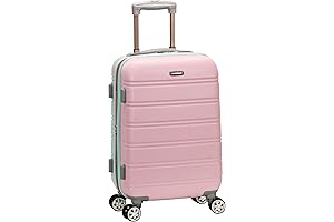 Rockland Melbourne Hardside Expandable Spinner Wheel Luggage for Girls