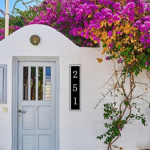 Miniatura 28 de Placa de dirección acrílica personalizada, letrero de dirección horizontal, utilizado para casa, puerta, calle o buzón Hengkuan-2