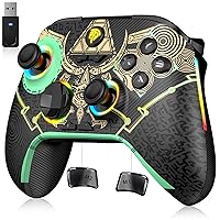Vista 11 de EasySMX X15 PC Controller - Enhanced Wireless Bluetooth Controller with Hall Joysticks/Hall Triggers/RGB Lighting - No Stick Drift, No Dead Zone