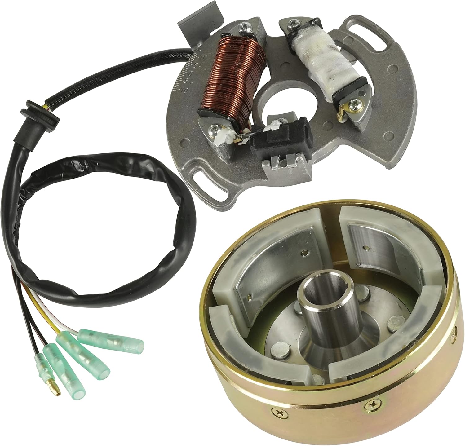 Caltric Flywheel Generator with Stator Magneto Compatible with Yamaha 2XJ-85550-M1-00 3JM-85560-00-00