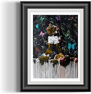 Muhammad Ali - Limited Edition print (Various Sizes) Muhammad Ali print, Muhammad Ali poster, Boxing print ((11) A0 / 1189x841mm - Standard Frame)