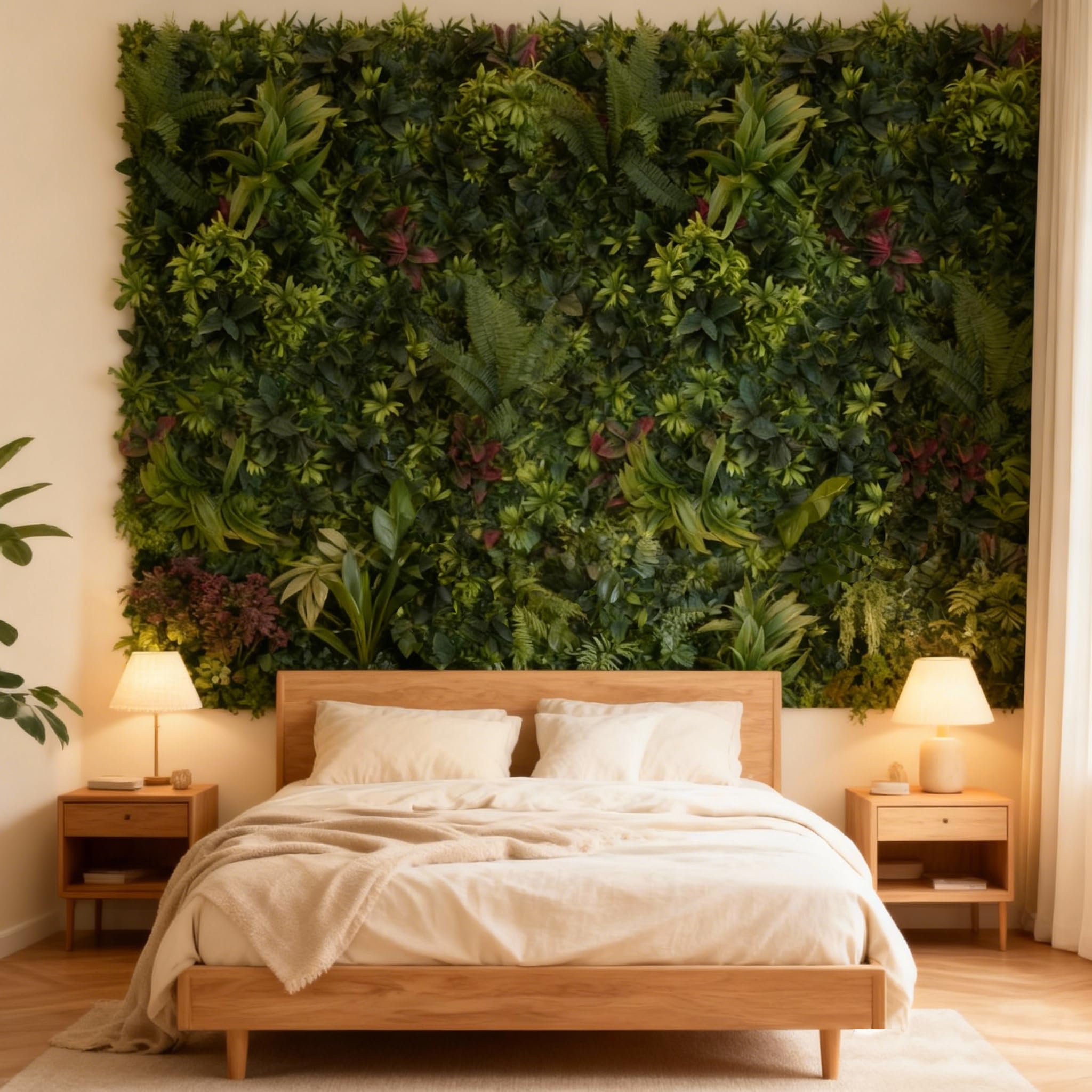 Amazon｜ULAND ウォールグリーン 1mx1m 壁面緑化 フェイクグリーン