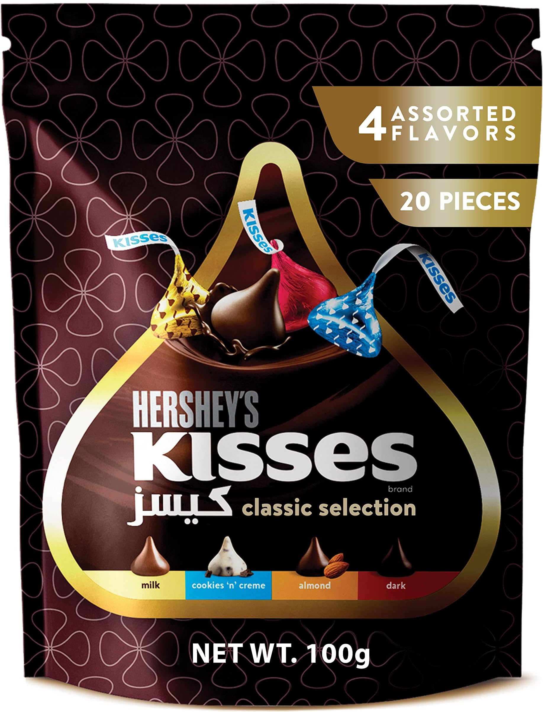 Kisses Classic Selection, 4 Flavours, 100 g