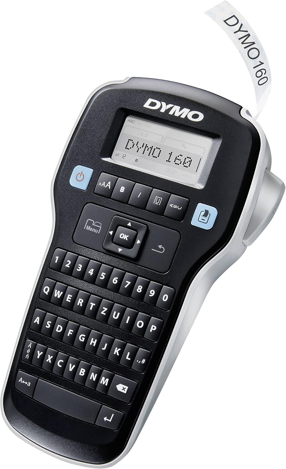 DYMO LabelManager 160 Portable Labelling Device | Labelling Device with QWERTZ Keyboard | Easy Text Editing