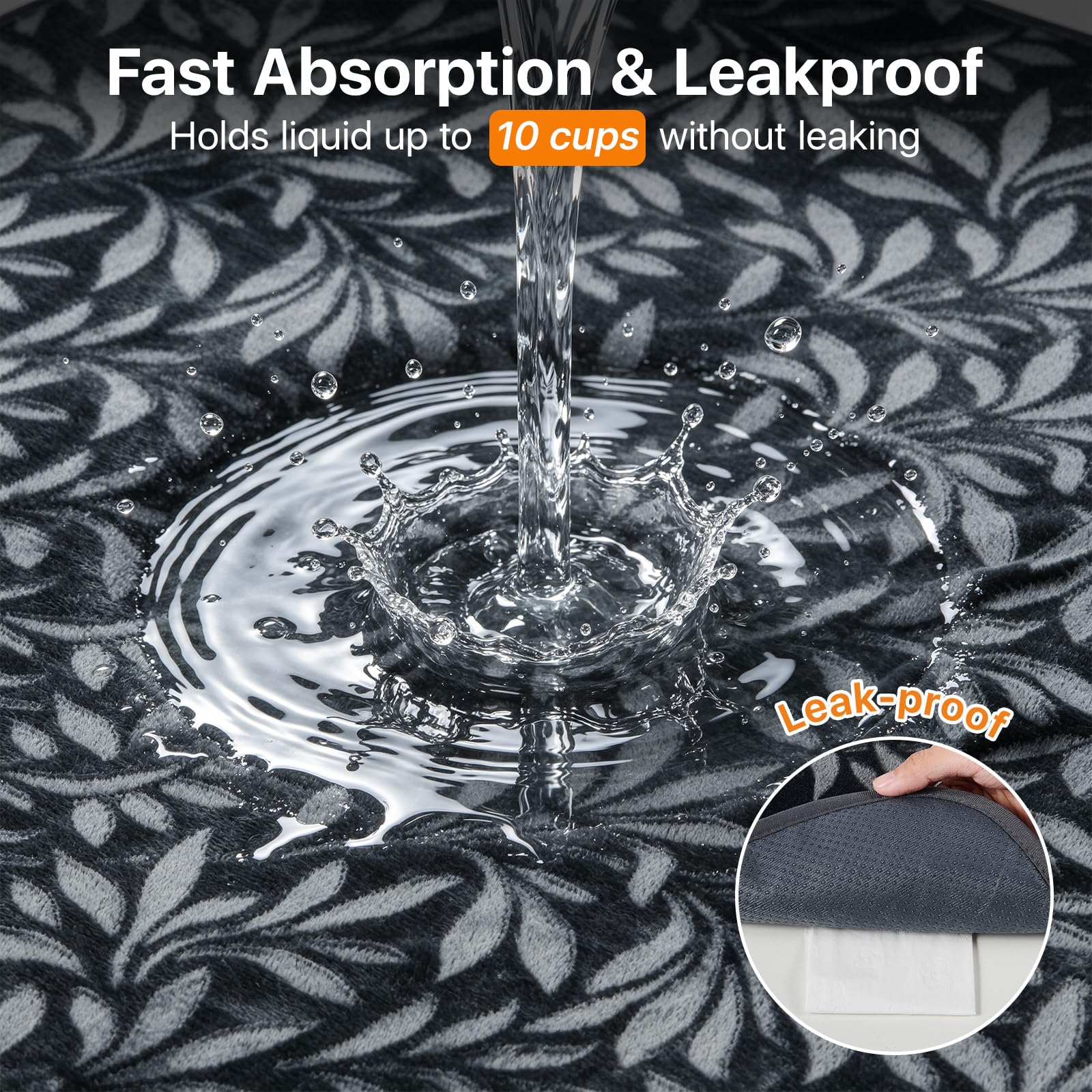 LOOBANI Lot de 2 tapis de mise bas pour chiens, parc de jeu, sol, 91,4 x