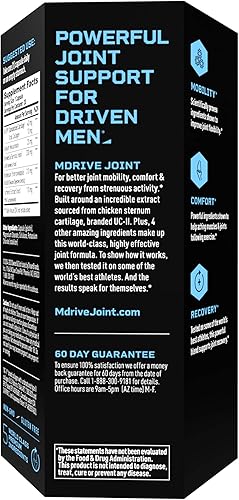 Miniatura 4 de Mdrive Suplemento de apoyo articular para hombres, apoya la función saludable de las articulaciones, la flexibilidad, la comodidad y la movilidad.