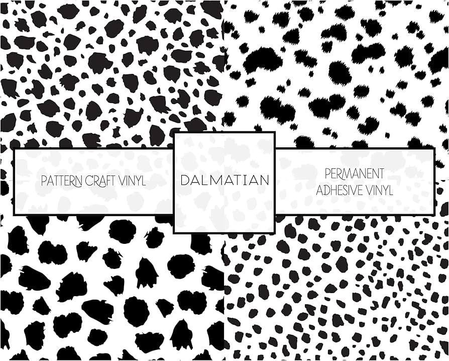 Amazon.com: Dalmatian Patterned Vinyl Permanent Vinyl Black and White Spotted Dalmatian Pattern Adhesive Vinyl 12 x 12 Craft Vinyl Bundle 3 Sheets : Arts, Crafts & Sewing amazon-com-dalmatian-patterned-vinyl-permanent-vinyl-black-and-white-spotted-dalmatian-pattern-adhesive-vinyl-12-x-12-craft-vinyl-bundle-3-sheets-arts-crafts-sewing