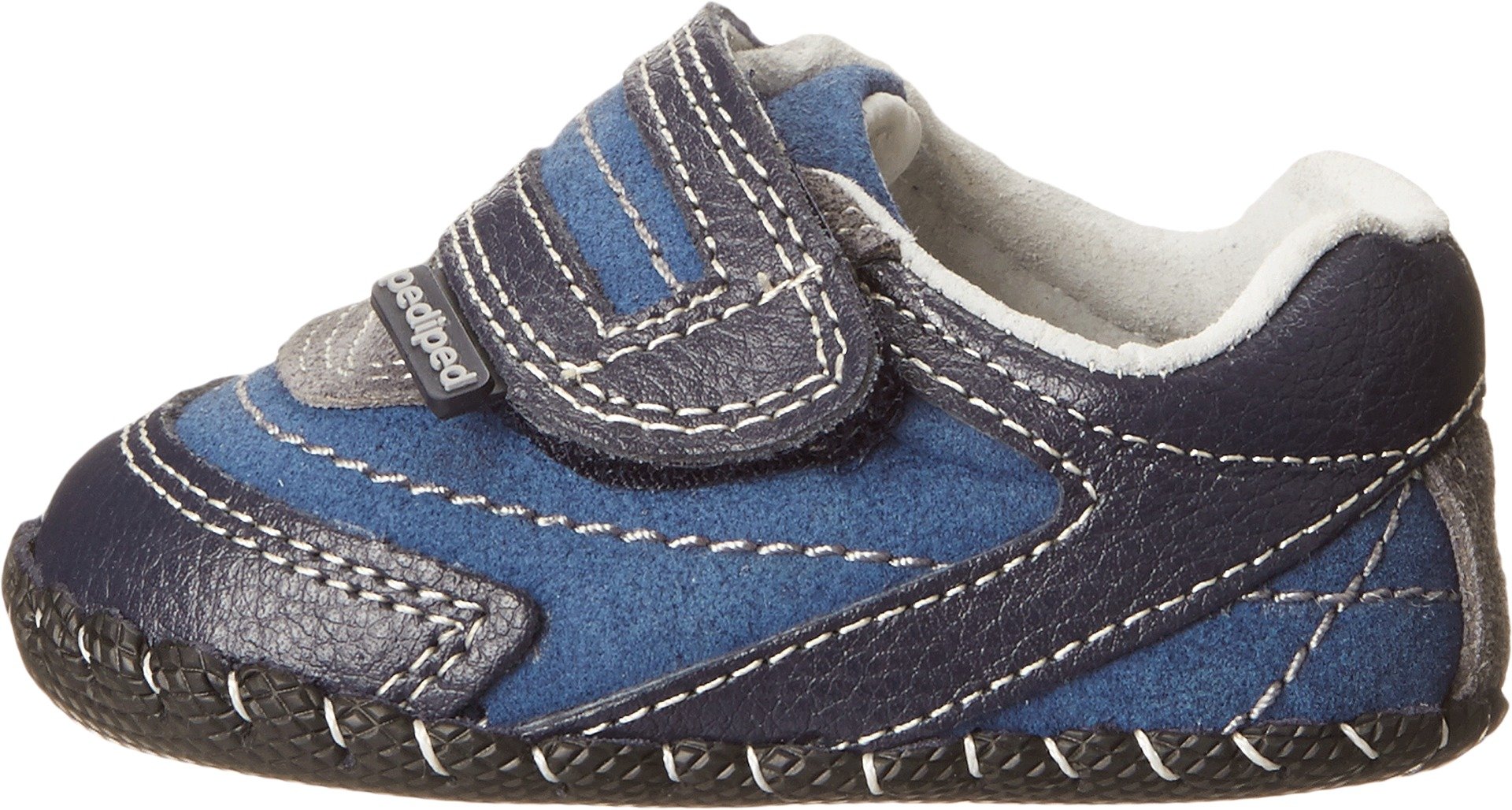 pediped Originals Teddy Crib Shoe (Infant/Toddler),Navy,Extra Small (0-6 Months)