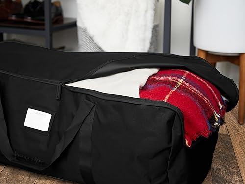 Miniatura 4 de Covermates Keepsakes - Bolsa de lona de almacenamiento - Poliéster resistente - Asas reforzadas - Almacenamiento de armario, negro, Poliéster negro