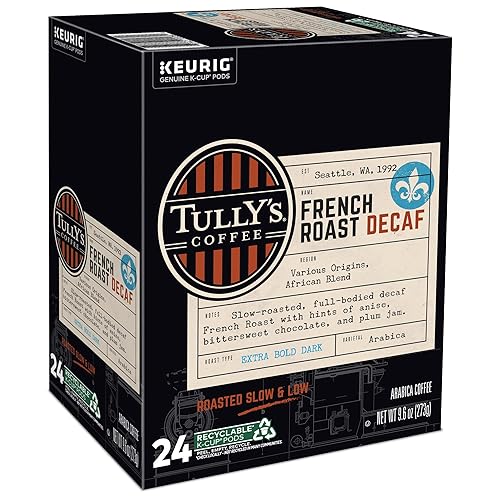 Miniatura 70 de Tully's Coffee Italian Roast, Keurig Cápsulas K-Cup de una sola porción, café tostado oscuro, 72