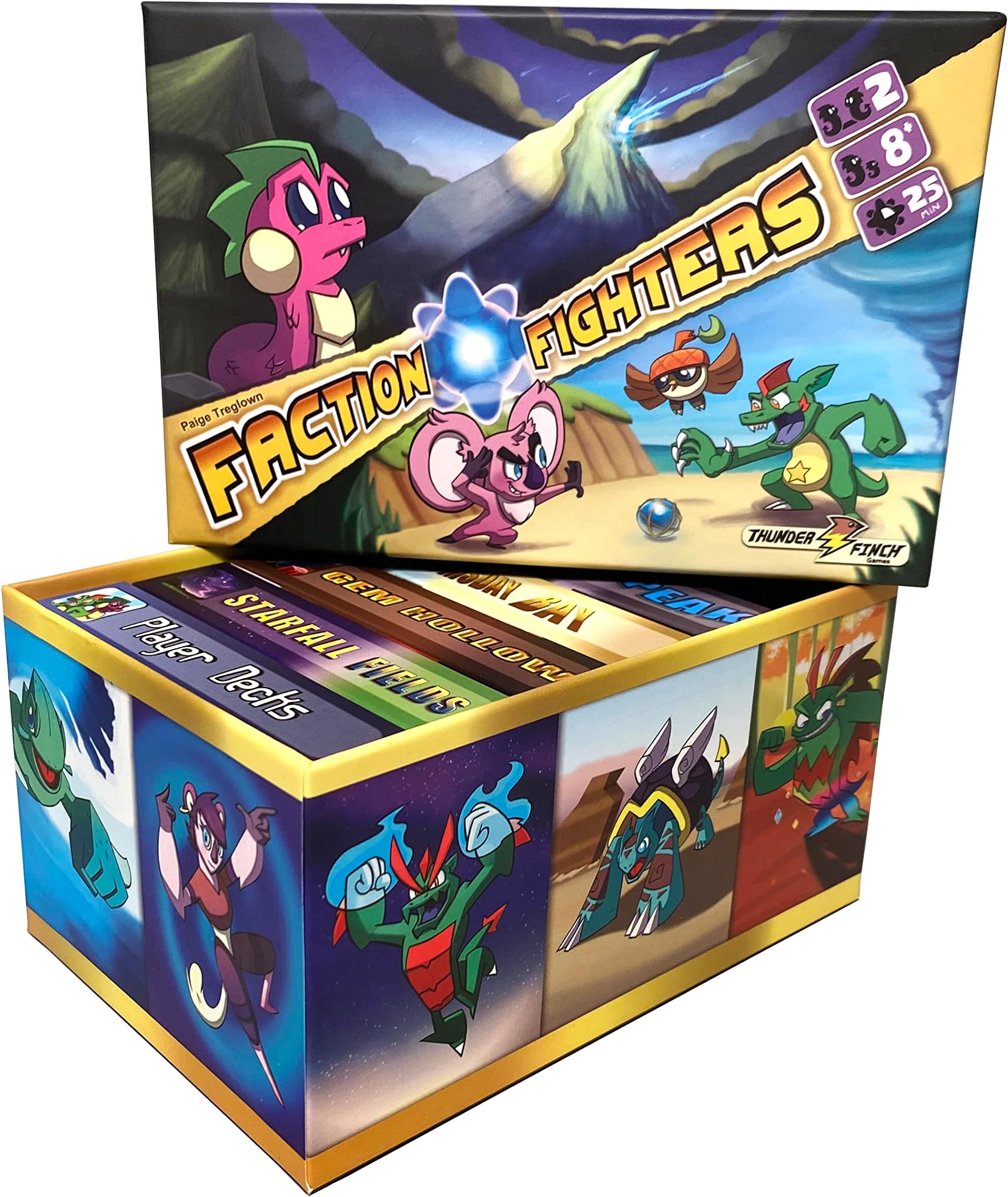 Thunder Finch Games Faction Fighters: 2-Player Card Battling Adventure