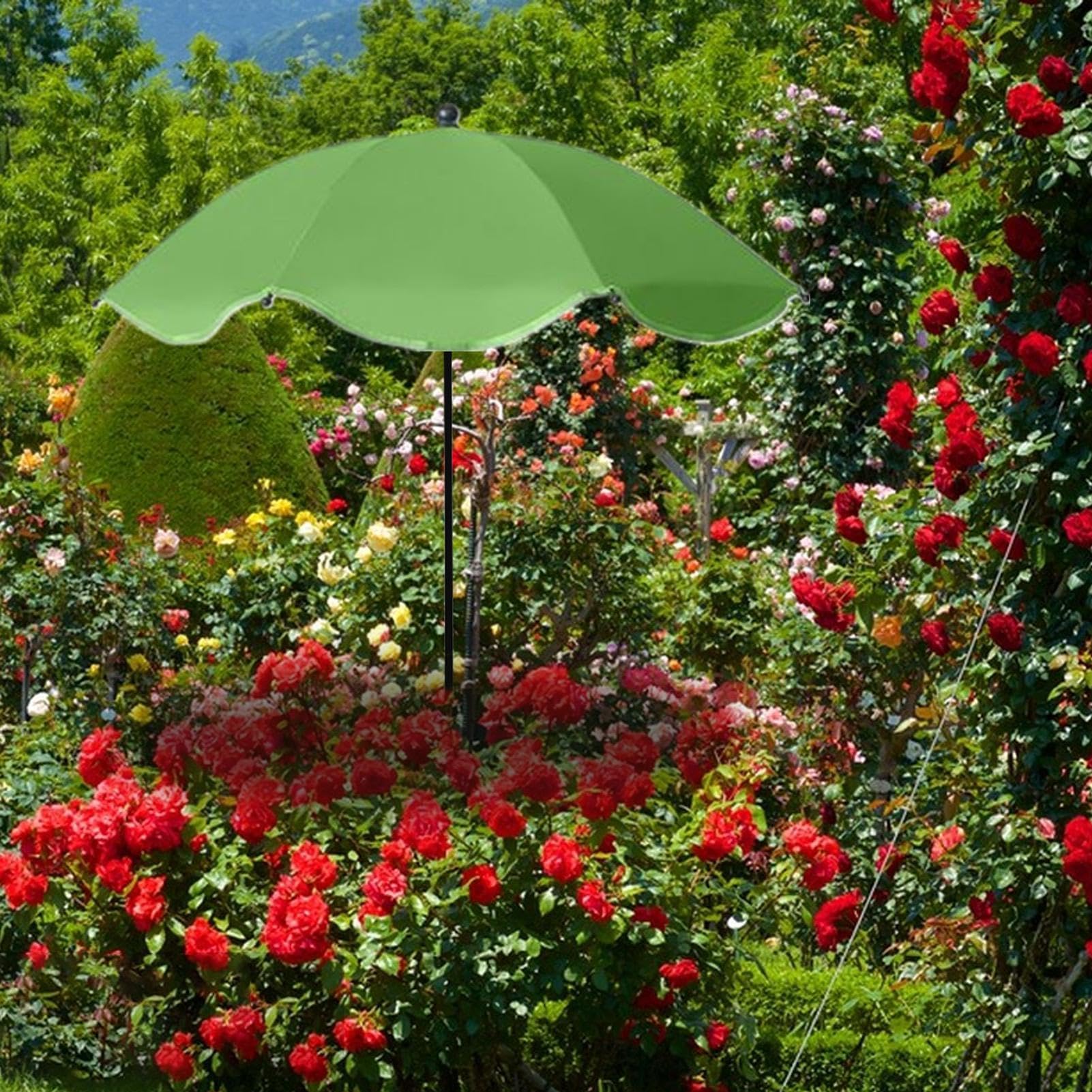 Estaca paraguas planta arenosas | Plantas para sombrilla sombra | Protección UV Plántulas Sombras Paragua Estacas | Paraguas protección solar para plantas aire libre ajustables accesorios para balcón