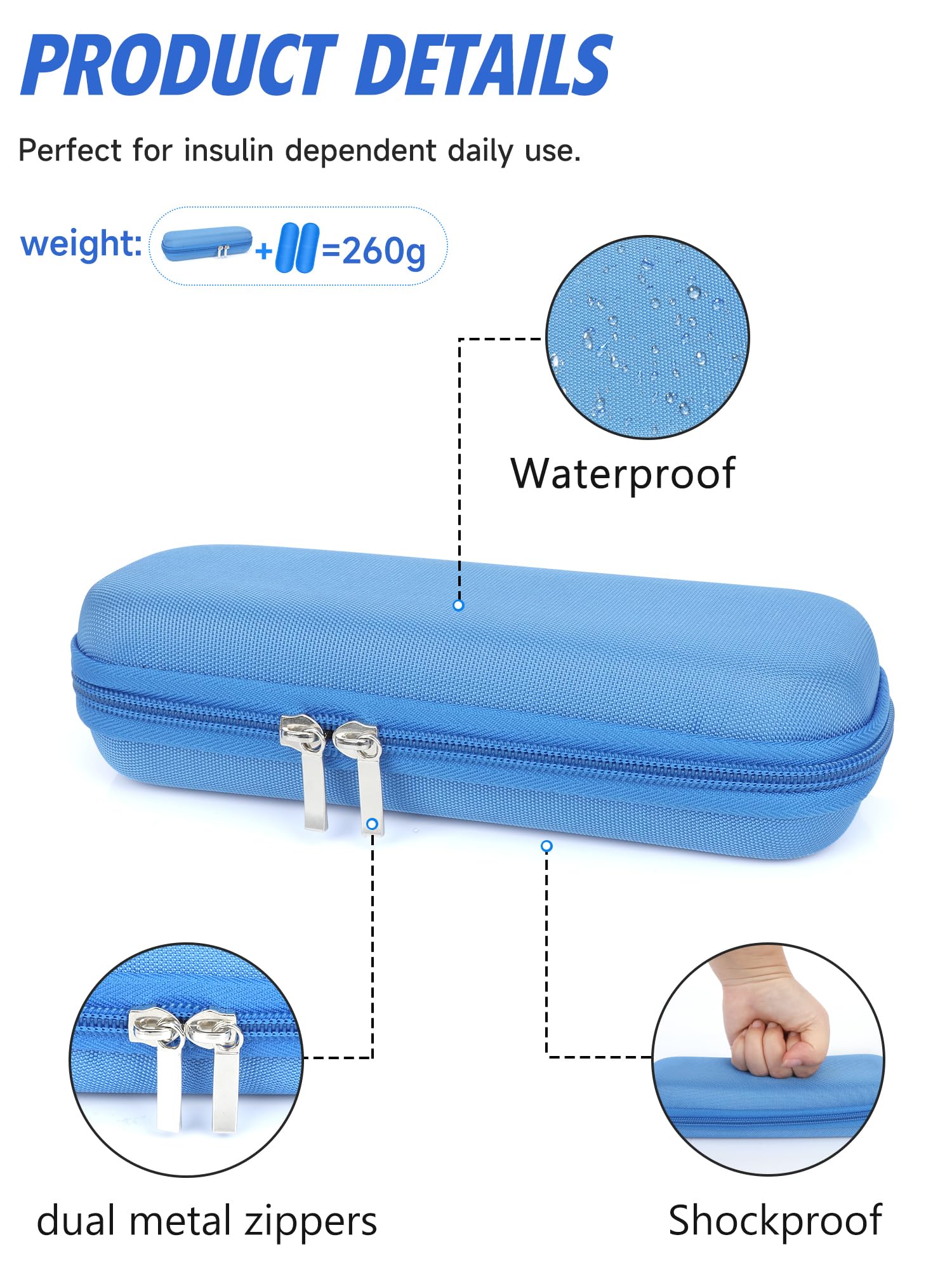 Amazon.com: WIBOND Insulin & GLP-1 Cooler Travel Case, TSA Approved Medicine Cooler with 2 Ice Packs for Peptide/Zepbound/Mounjaro Medication, Diabetes Supplies Organizer (Blue) : Health & Household Amazon.com: WIBOND Insulin & GLP-1 Cooler Travel Case, TSA Approved Medicine Cooler with 2 Ice Packs for Peptide/Zepbound/Mounjaro Medication, Diabetes Supplies Organizer (Blue) : Health & Household