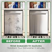 Vista 2 de Stainless Steel Dishwasher Magnet Cover (23" x 28" Sheet) magnetic dishwasher cover panel Refrigerator Appliance Covers, Black Appliances Decorate
