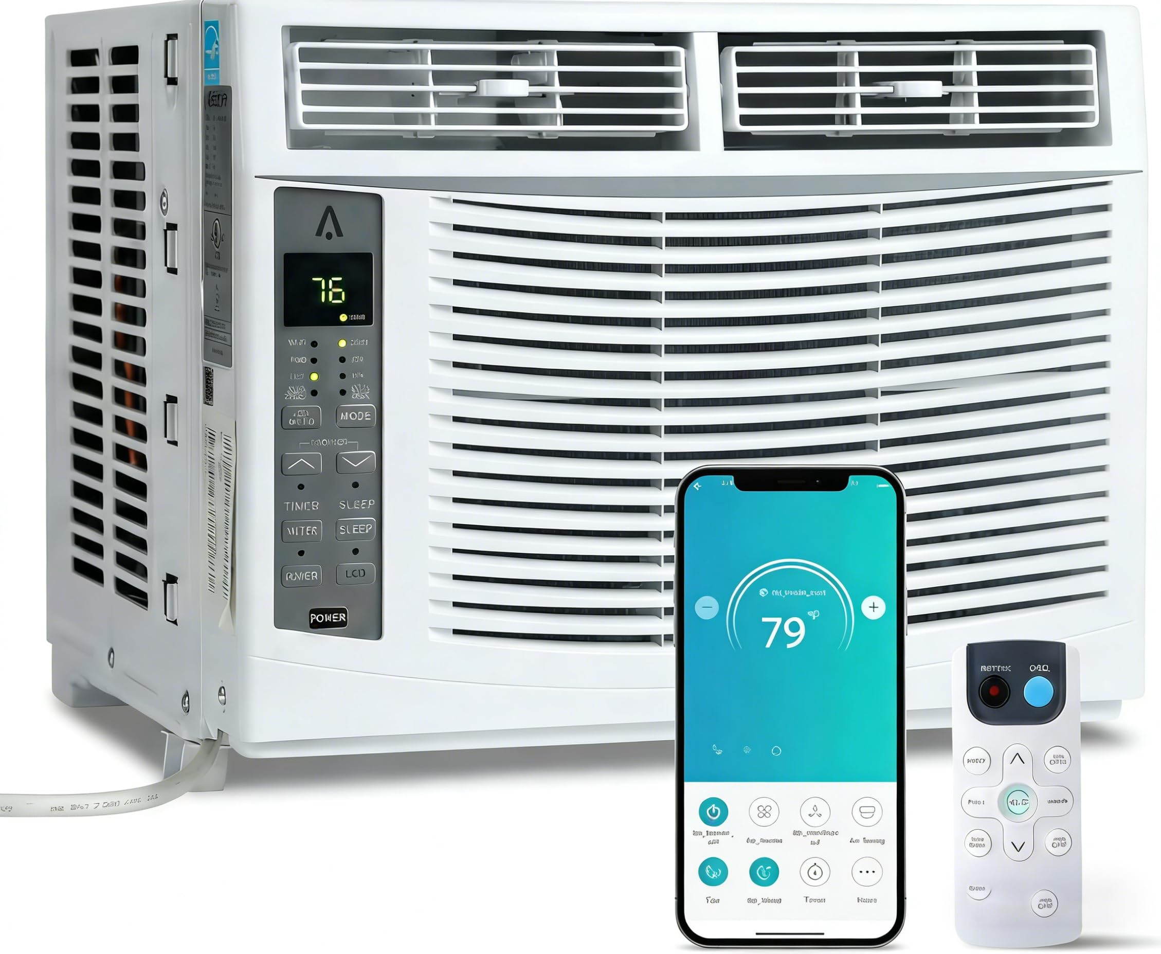 Window Air Conditioner 6,000 BTU with WiFi, Energy