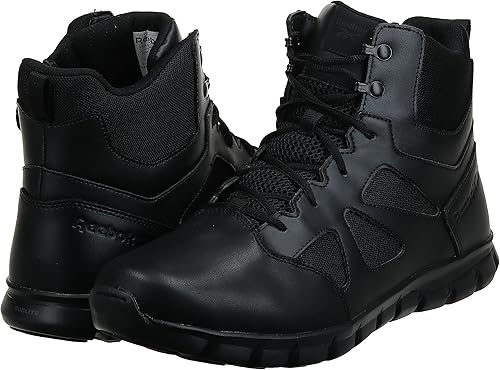 Miniatura 7 de Reebok Sublite Cushion táctico 6 pulgadas cremallera lateral Eh botas de trabajo militares, Negro -