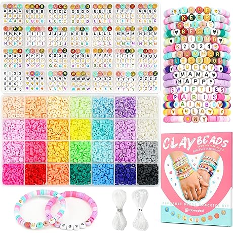 Dowsabel Friendship Bracelet Kit: 28-color Value Pack with 4 Styles