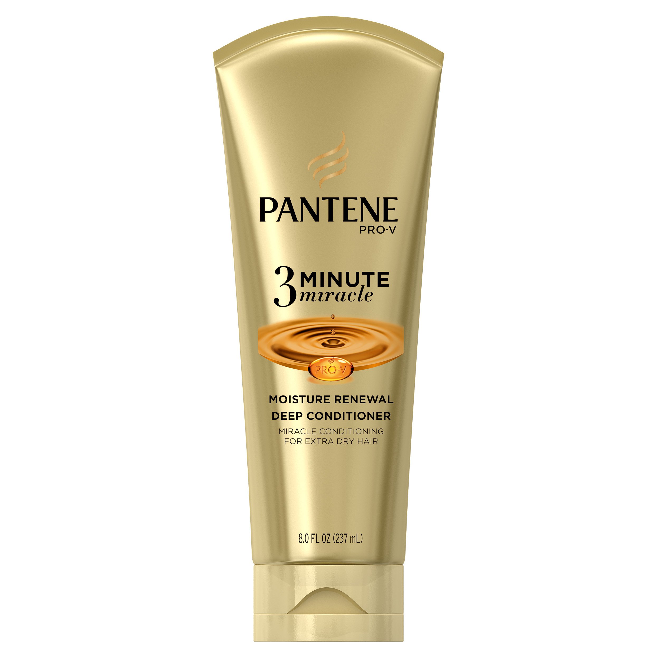 Pantene Moisture Renewal 3 Minute Miracle Deep Conditioner, 8 Fluid Ounce (Pack Of 3)