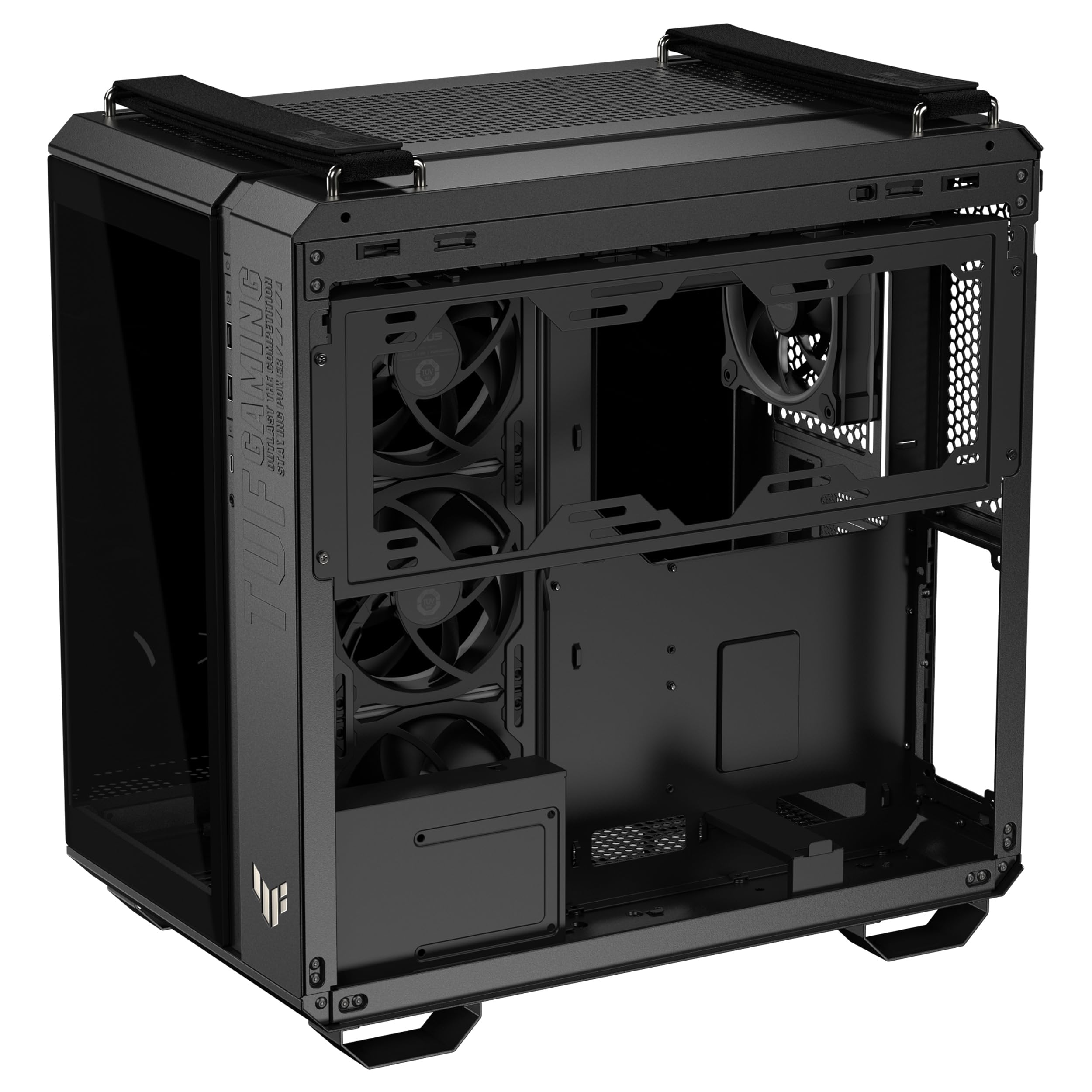 ASUS TUF Gaming GT502 Horizon Caja ATX Torre Mediana Doble Cámara USB 20 Gbps Tipo-C Negro