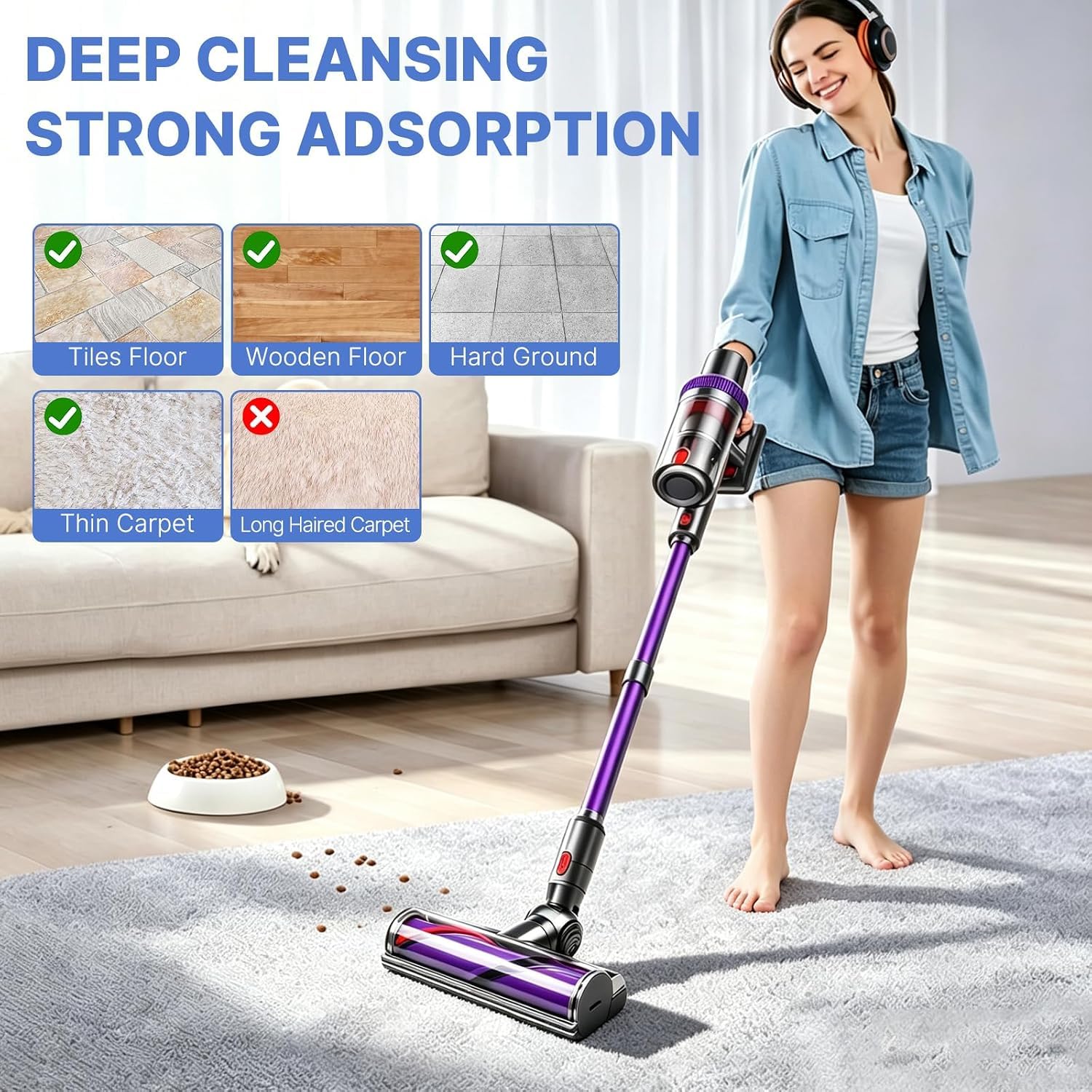 Bürste kompatibel für Dyson V7 V8 V10 V11 V15 Staubsauger