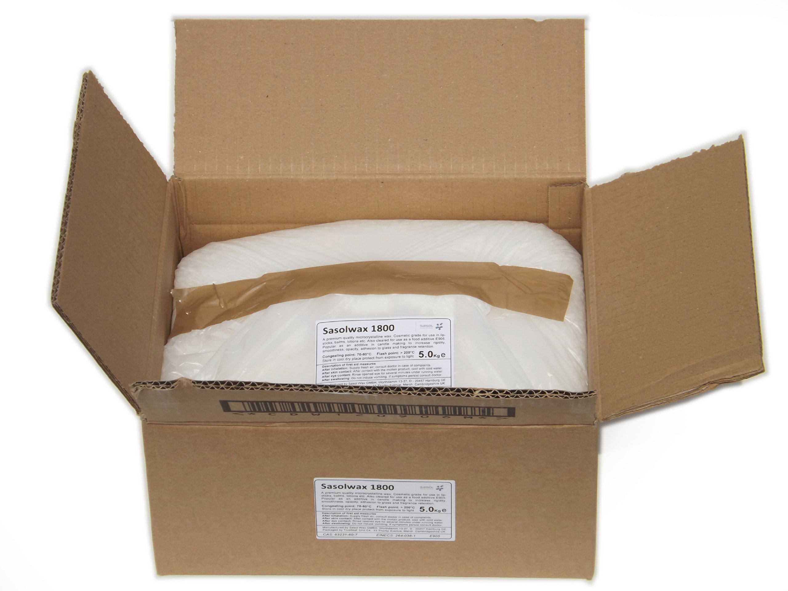 Sasol 10kg Microcrystaline Wax - Kerax Techniwax 9356 - for Cosmetics/Candle Making