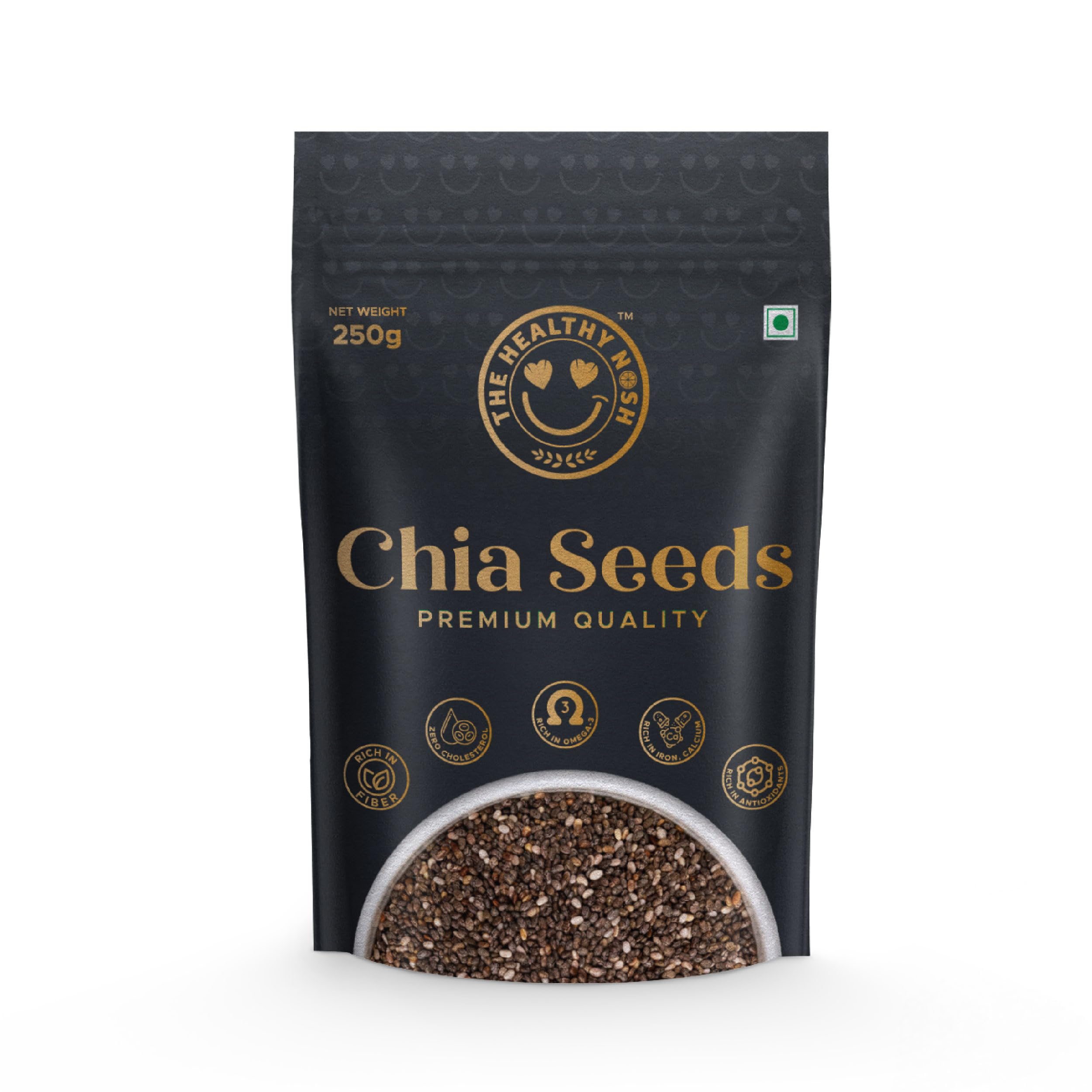 The Healthy Nosh Chia Seeds 250 Grams | Gluten Free | High Protein Seeds, Rich in Calcium, Omega 3 & Antioxidants | Healthy Snacks (B0CSDRGK6R) Amazon Price History, Amazon Price Tracker