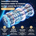 Handheld Vacuum Cleaner Cordless, Portable Keyboard Handheld Vacuum, 12000Pa Mini Wireless Vacuum Cleaner with 3 in 1 Brushless Motor and TypeC for Car,Home,Pet,Office